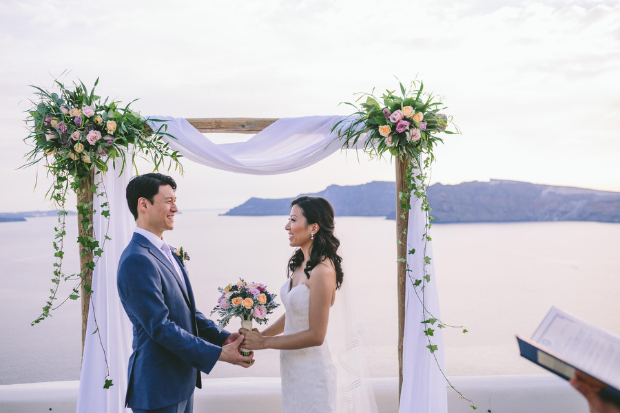 Elegant wedding arch- Wedding in Greece