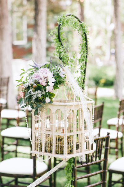Wedding Aisle Inspiration-hanging cage| View the full gallery here:http://tietheknotsantorini.com/santorini-wedding-aisle-inspiration