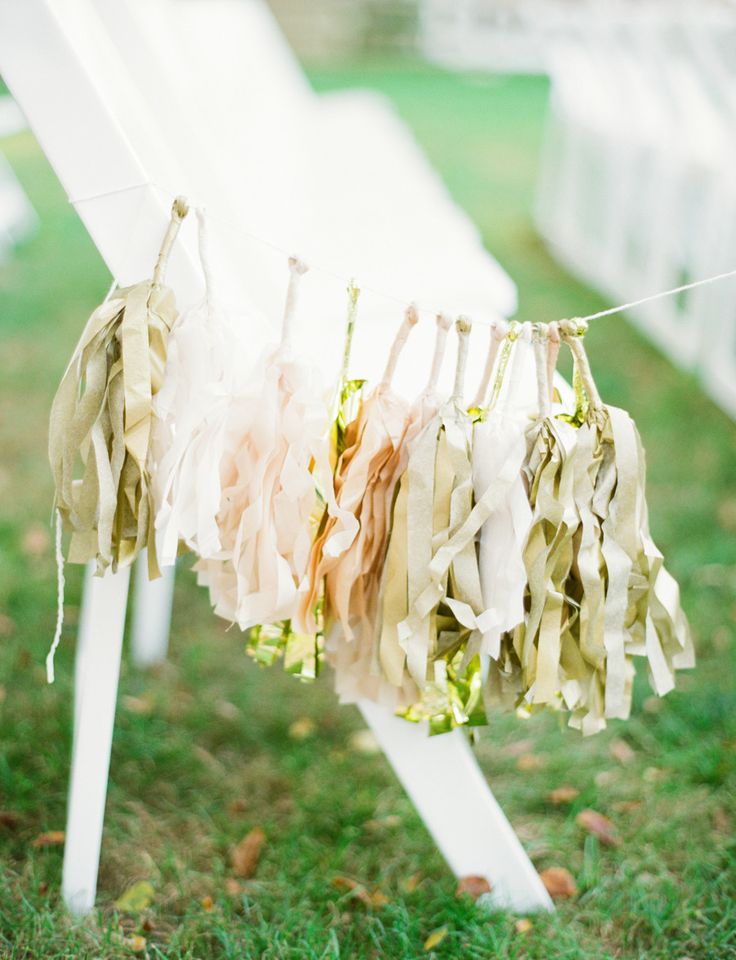 Wedding Aisle Inspiration-tassel garland