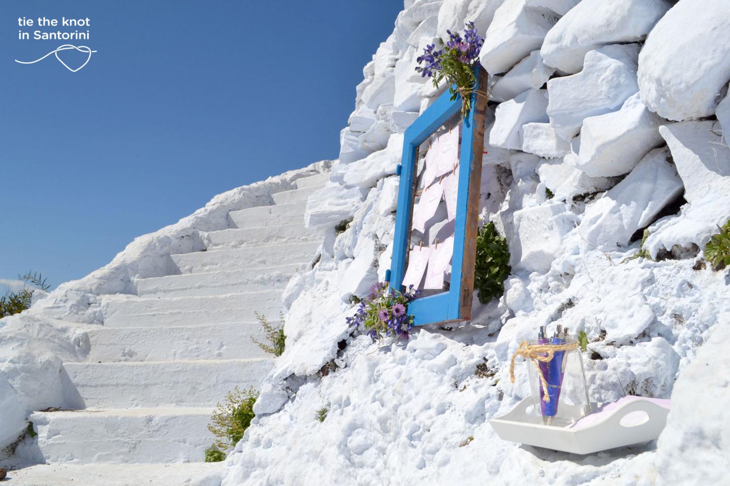 DIY Santorini Wedding