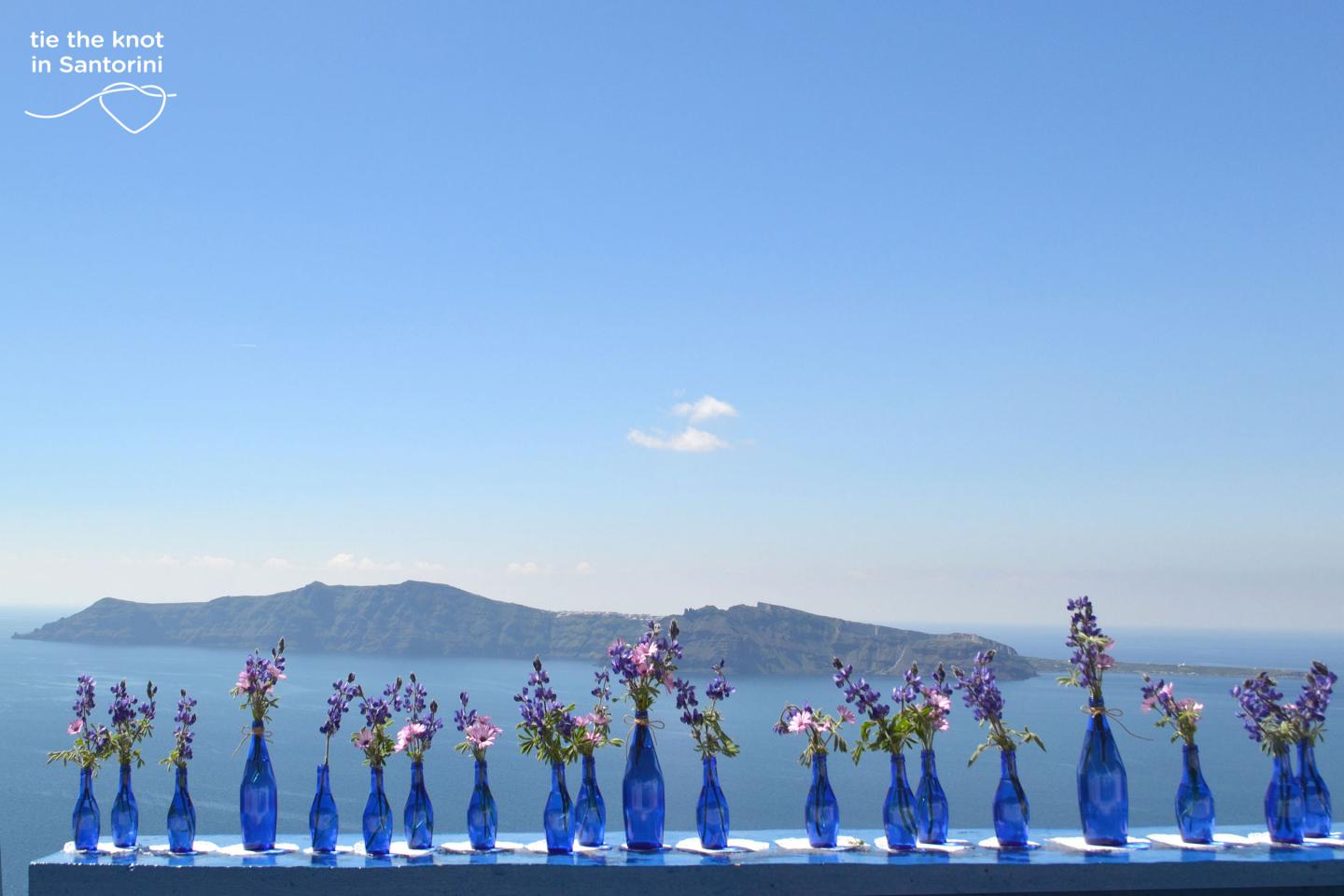 DIY Santorini Wedding 