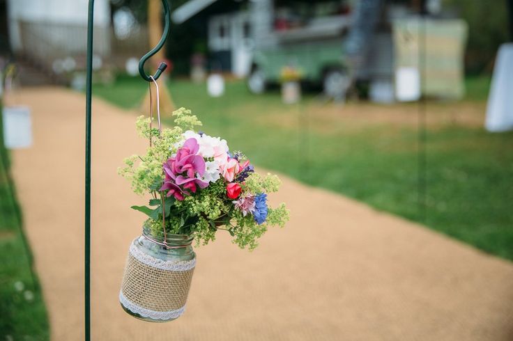 Wedding Aisle Inspiration-mason jars