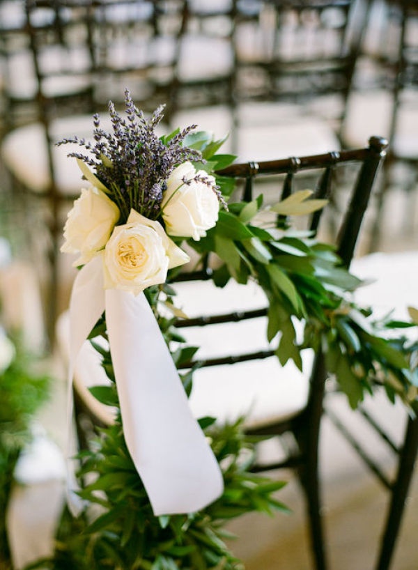 Wedding Aisle Inspiration-flower garlands