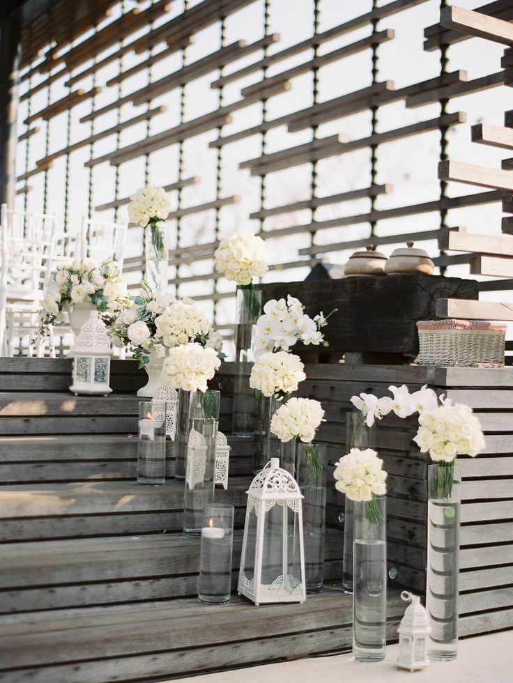 Wedding Aisle Inspiration-candles and flowers