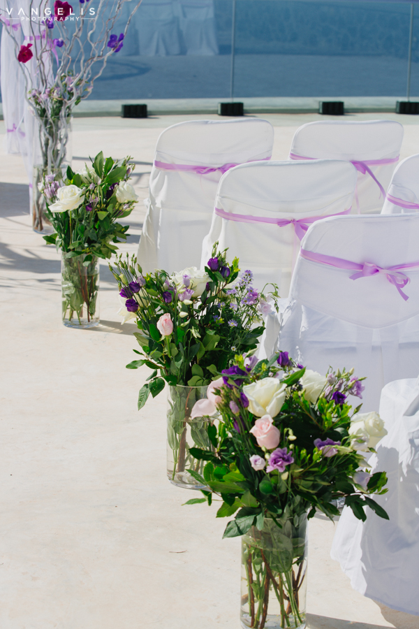 Santorini Wedding Aisle Inspiration-centerpieces