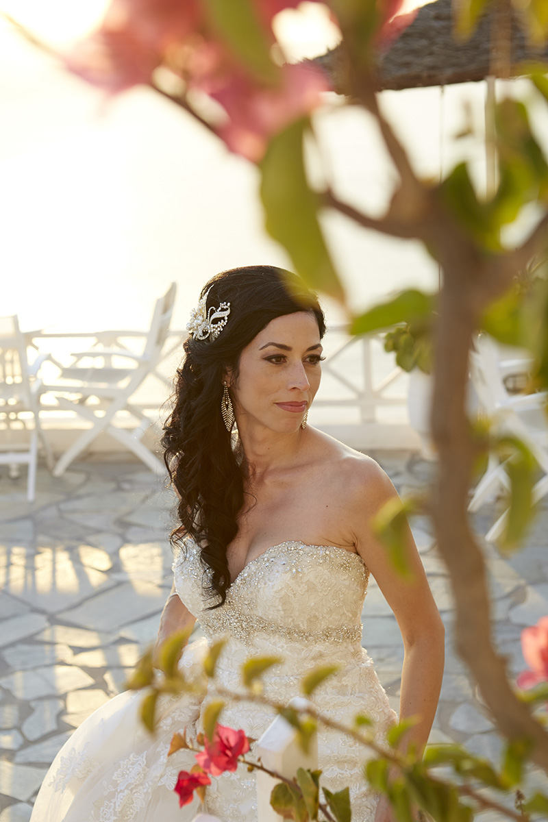 Santorini bride