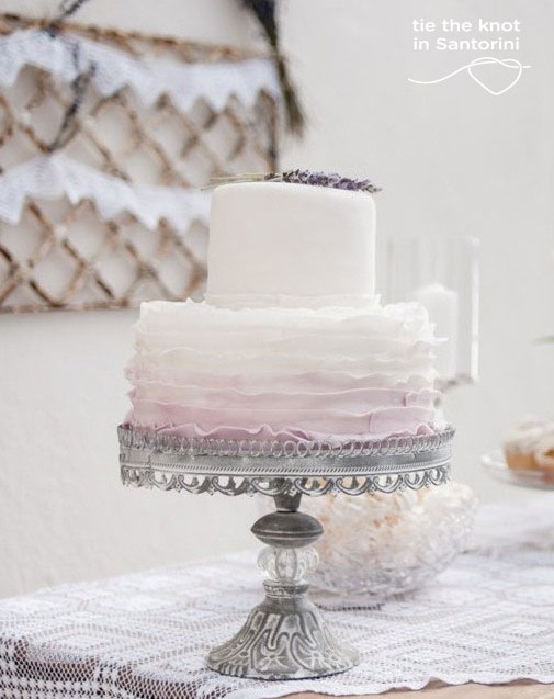 Santorini Wedding-Wedding Cake Inspiration