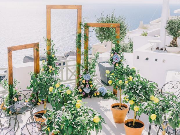 Mediterranean wedding in Greece