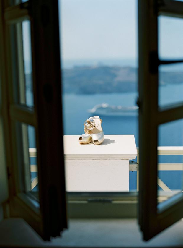 Clogs wedding shoes- Bohemian wedding in Greece