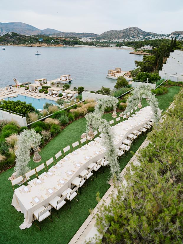 Luxury Four Seasons Wedding in Athens - Greece- Dinner layout
