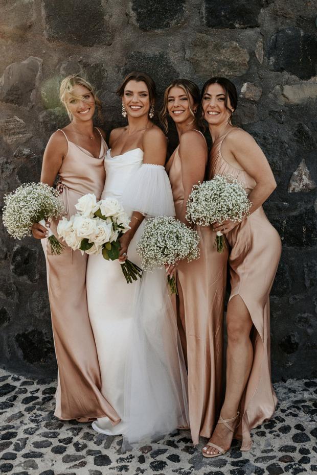 Destination wedding in Greece- Bridesmaids