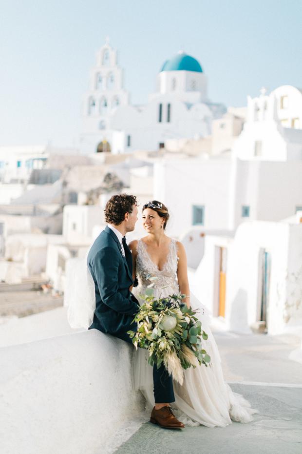 Modern & bohemian  wedding in Greece