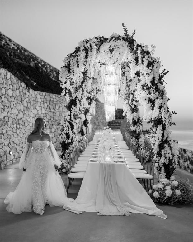 Fairytale Santorini Wedding- Dinner