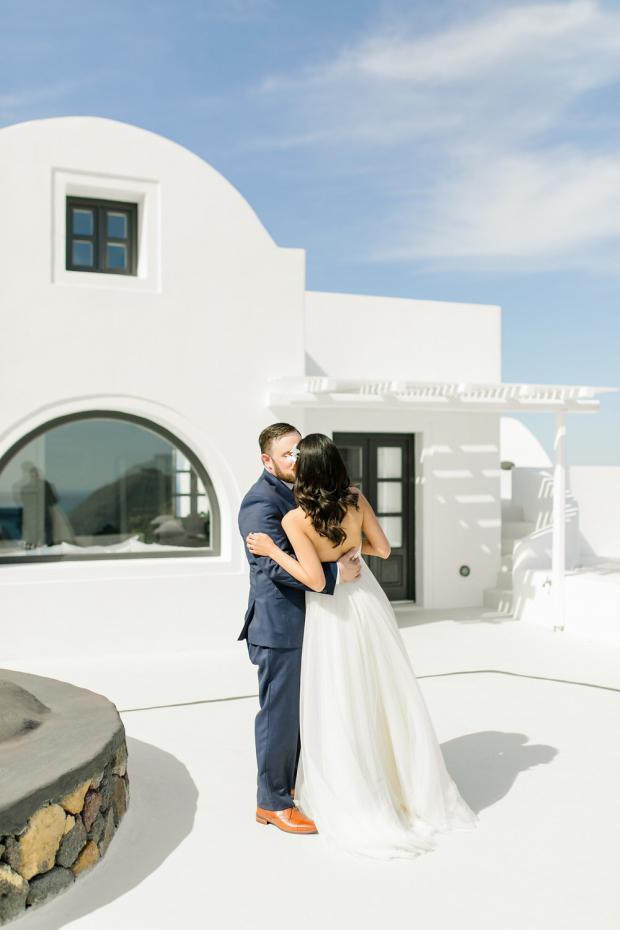 First look- Wedding in Greece