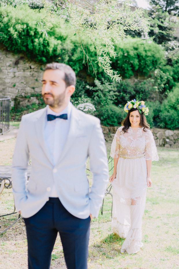 First Look - Wedding in Italy