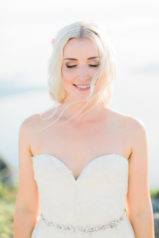 Boho Santorini bride