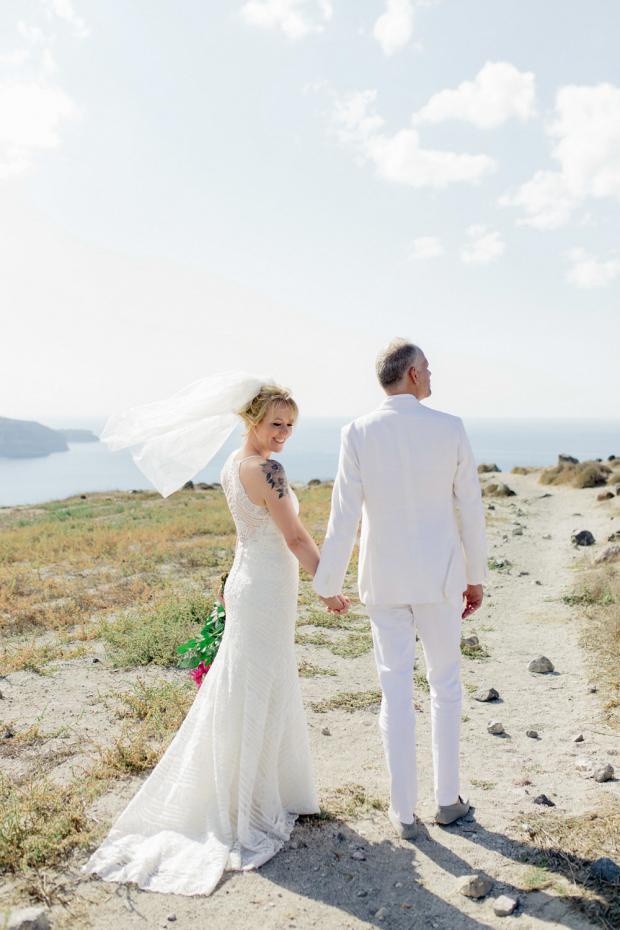 Wedding in Santorini, Greece