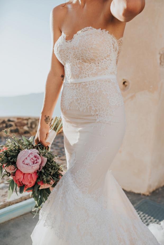 Wedding dress - Santorini wedding 