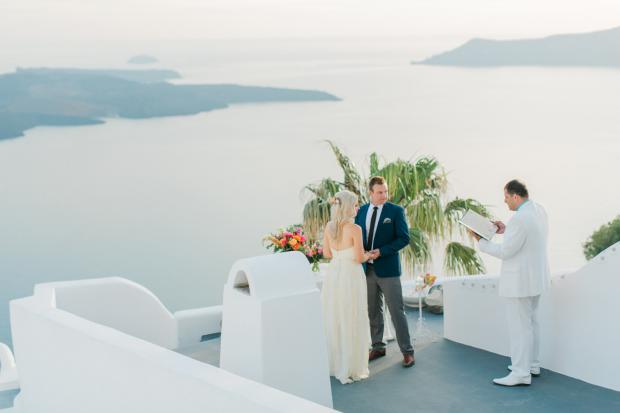 Wedding ceremony in Santorini- Alta Vista Suites