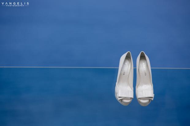 Santorini wedding- wedding shoes