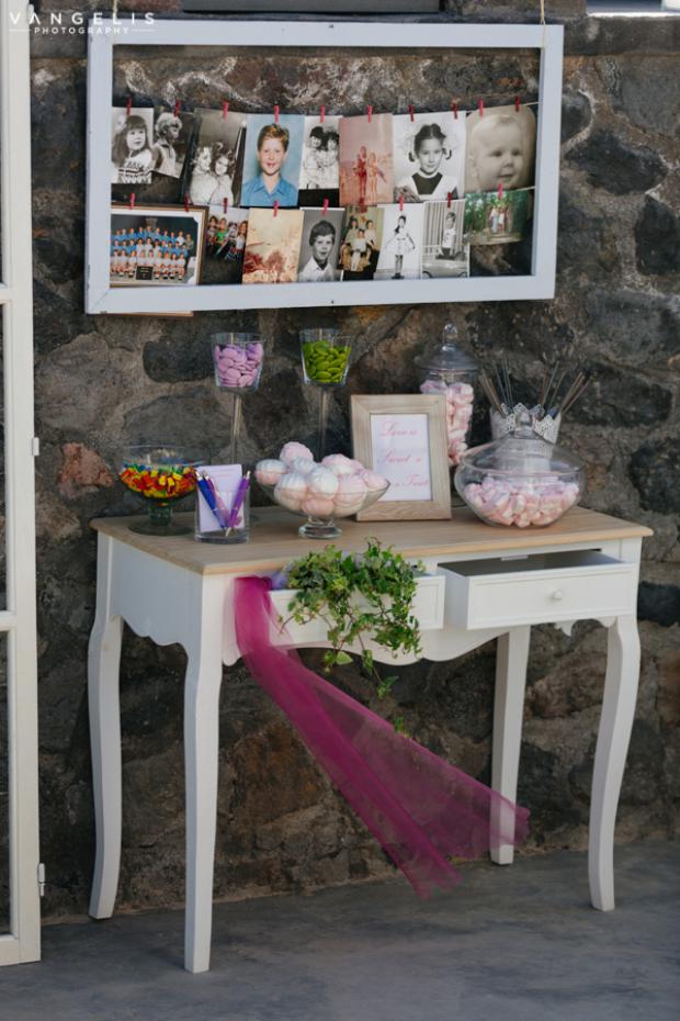 Santorini Wedding- dessert table