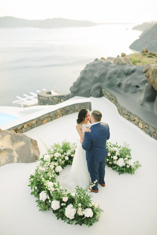 Modern wedding ceremony in Greece
