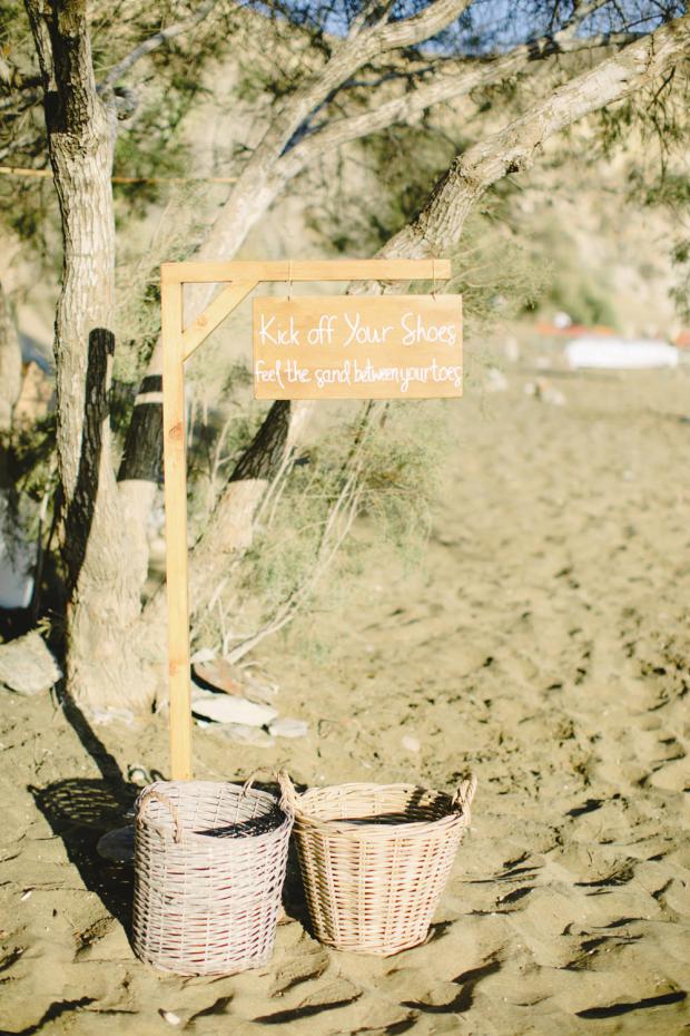 Beach wedding sign 