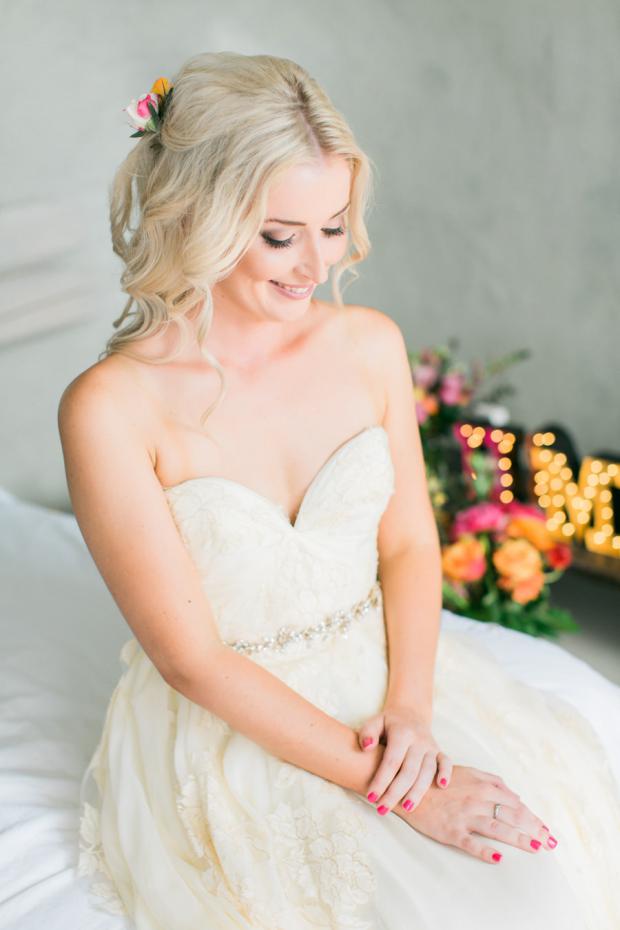 Beautiful Santorini bride