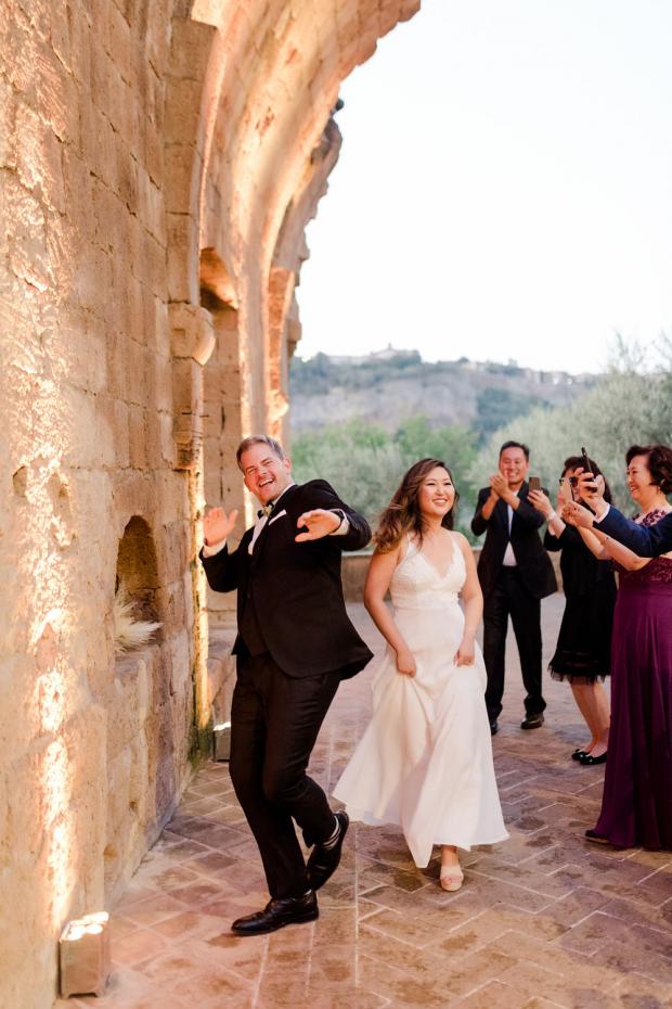  Modern wedding reception at an Italian Abbey