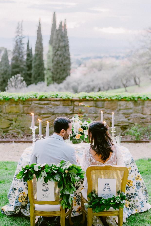 Wedding chairs decoration- Tuscany wedding