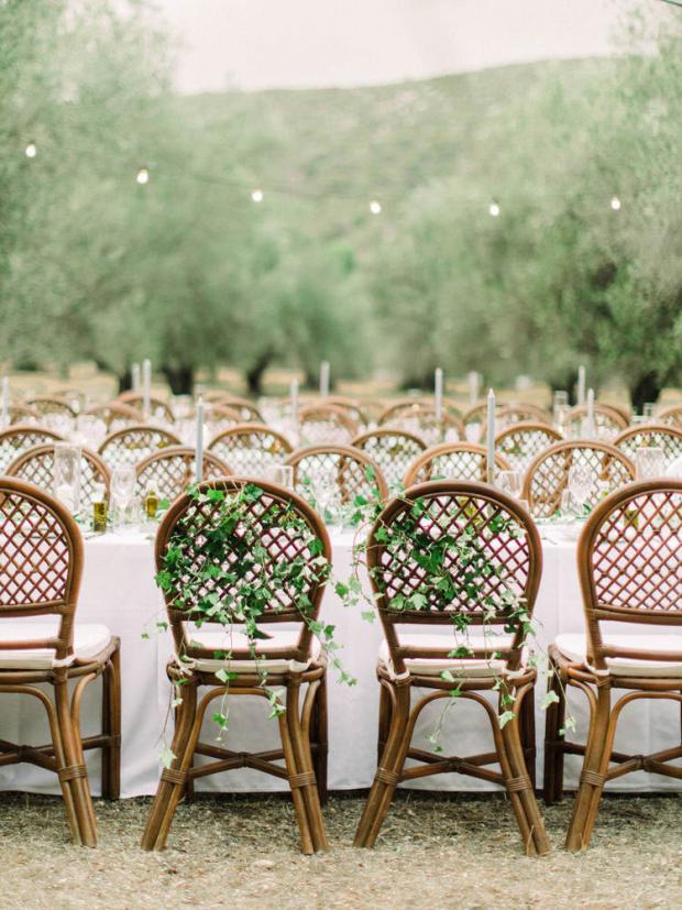 Bride and groom chairs -Tuscany wedding 