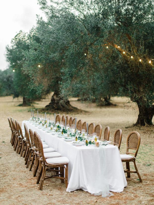 Botanical wedding in Kefalonia Greece - wedding reception