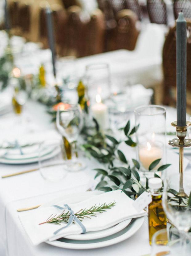 Botanical wedding in a Olive tree farm in Kefalonia Greece-tablescape 