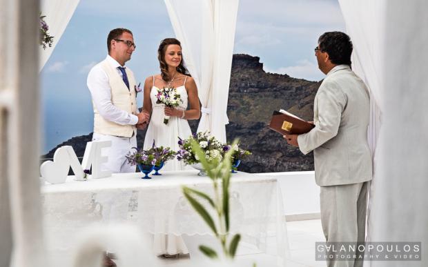 Santorini wedding- wedding ceremony