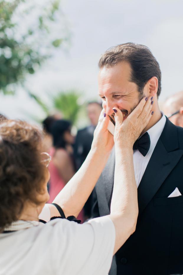 wedding moments-groom & grandmother