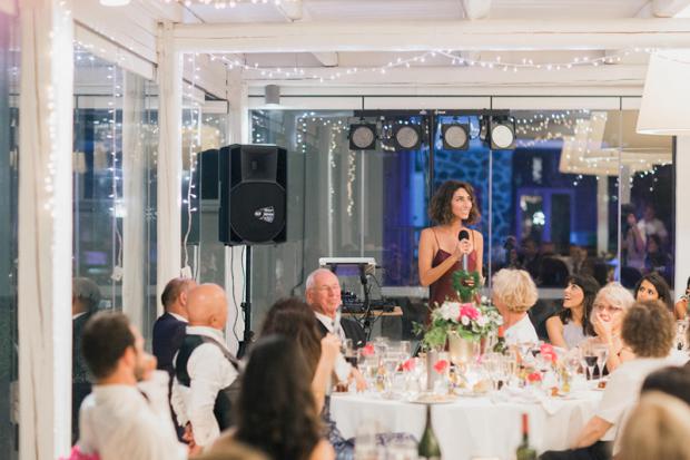 Wedding reception at Santorini Gem