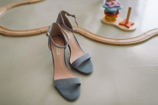Blue wedding shoes 