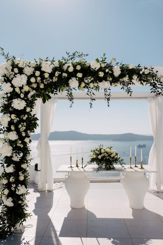 Wedding altar decoration - Wedding in Greece