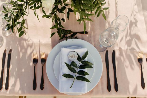 Table setting - Wedding in Greece