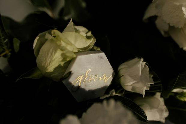 Marble place card - Wedding 