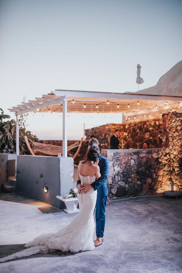 First Dance- Santorini wedding 