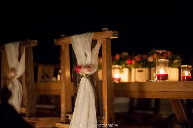 Santorini wedding-romantic dinner