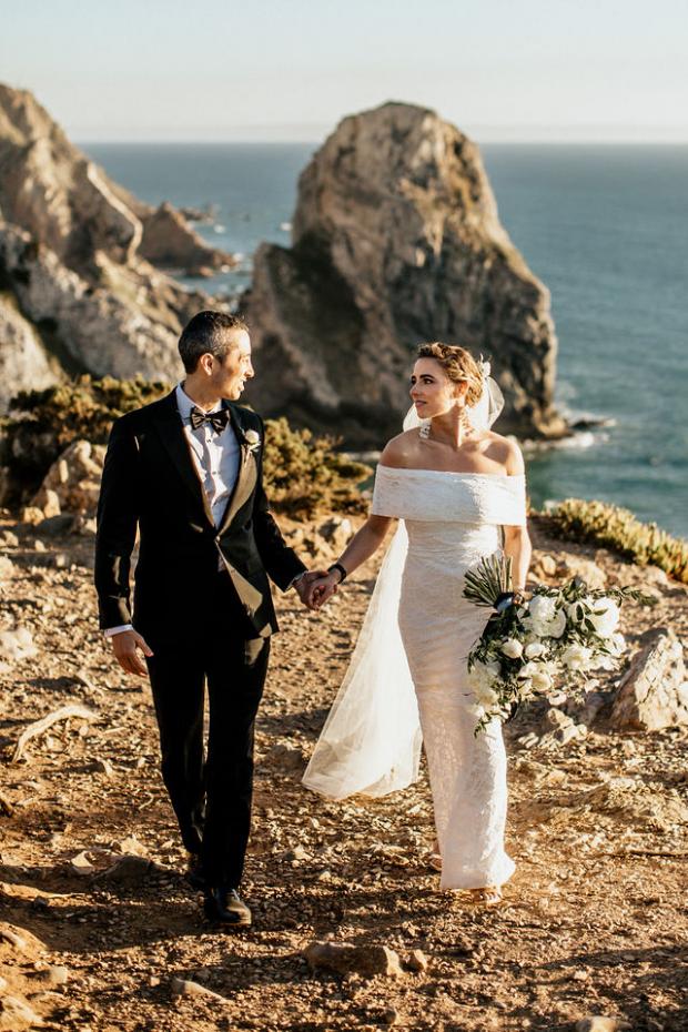 Cliffside Portugal elopement