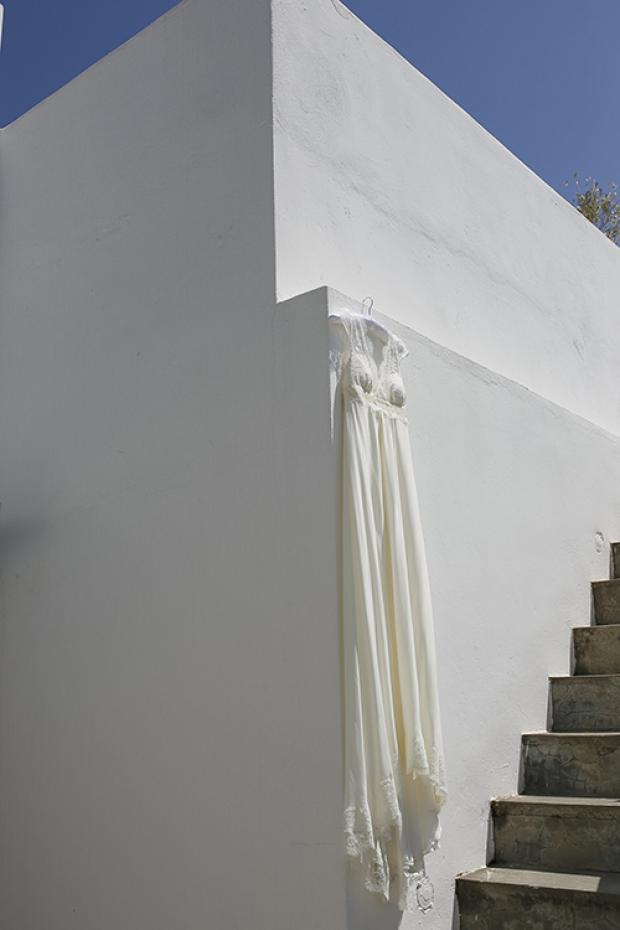 Santorini wedding-boho dress
