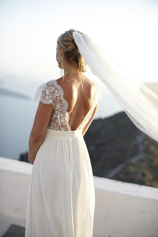 Boho wedding gown- Santorini