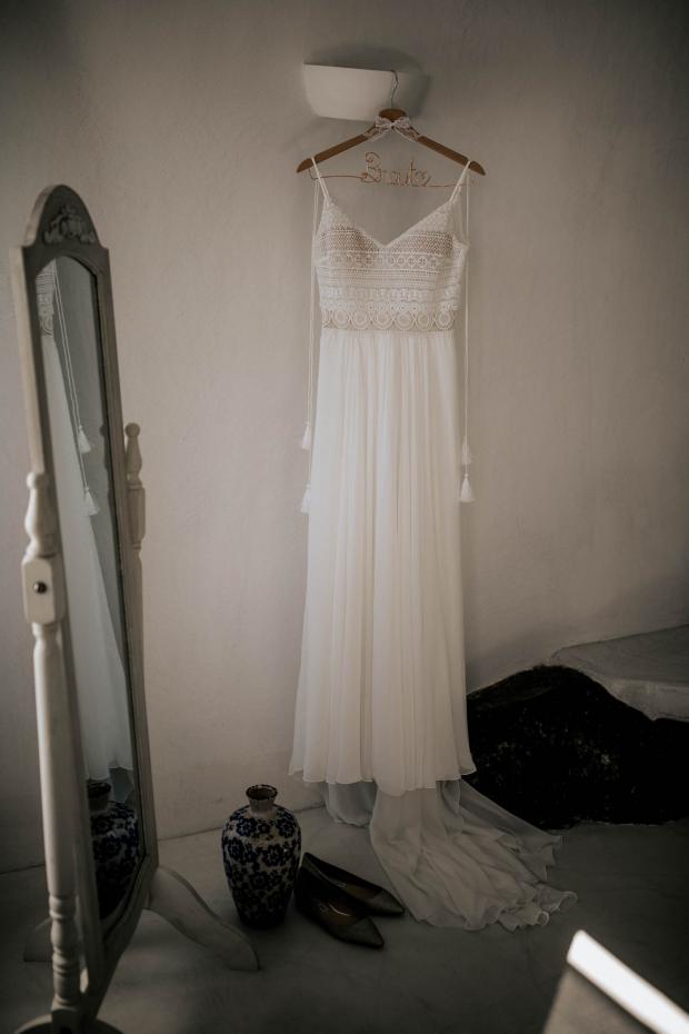 bridal preparations - wedding dress