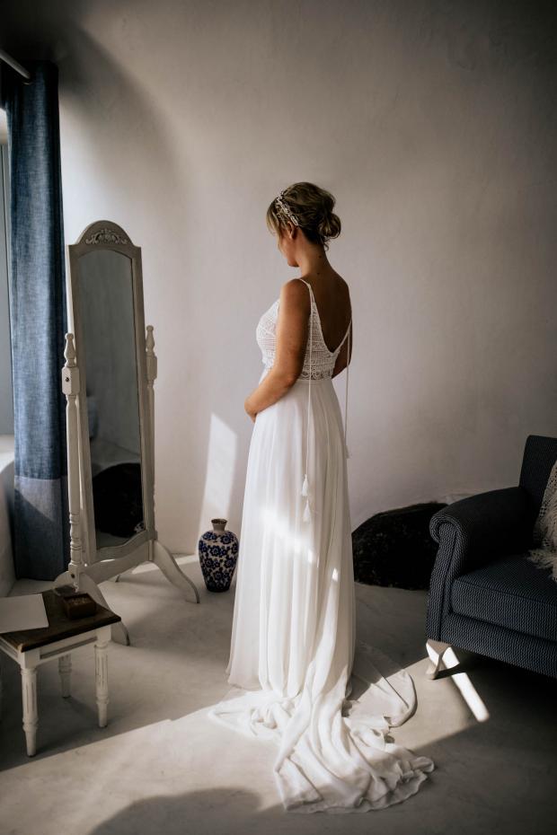 bridal preparations - wedding dress