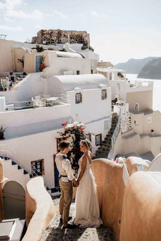 First look - wedding in Greece