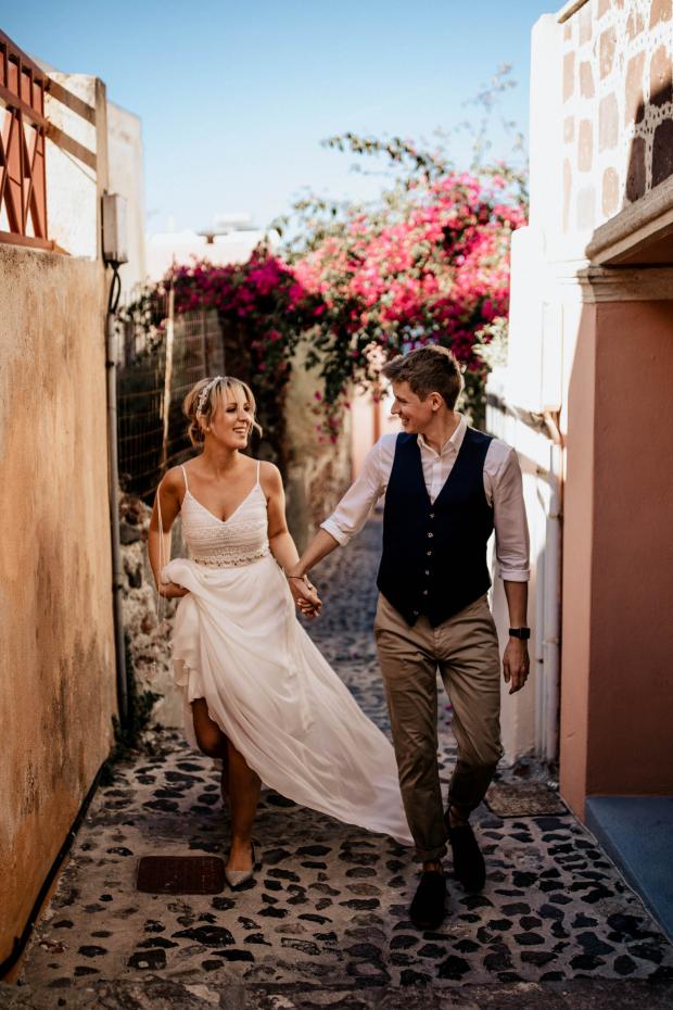 Modern & bohemian wedding in Greece