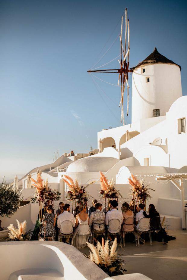 Hip destination wedding in Greece